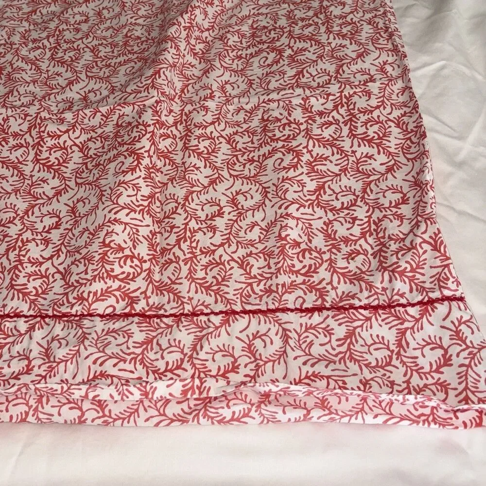 John Robshaw Pillowcases / Shams Standard Size  Cotton Diggi Coral Red Set of 2